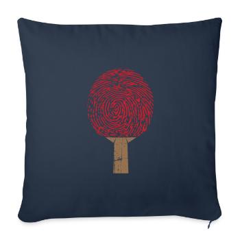 Table tennis racket sports - Sofa pillowcase 17,3'' x 17,3'' (45 x 45 cm) - navy - Front