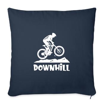 Bike Downhill Mountain Bike Gift - Sofa pillowcase 17,3'' x 17,3'' (45 x 45 cm) - navy - Front