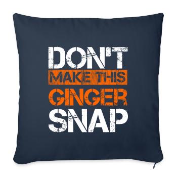 Rothaarig Ginger Ginger Rotschopf Geschenk - Sofakissenbezug 45 x 45 cm - Navy - Vorne