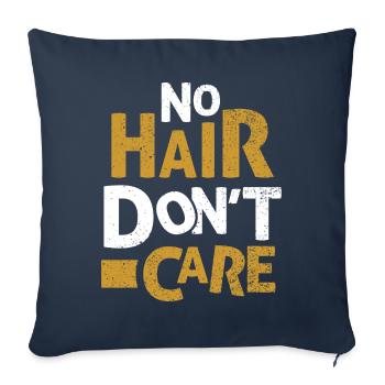 Glatze Glatzkopf Glatzenträger Geschenk - Sofakissenbezug 45 x 45 cm - Navy - Vorne