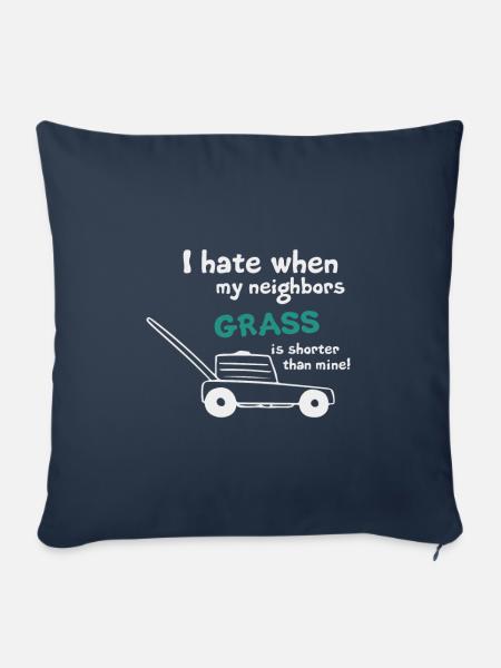 Mähen Sie das Gras - Sofakissenbezug 45 x 45 cm - Navy
