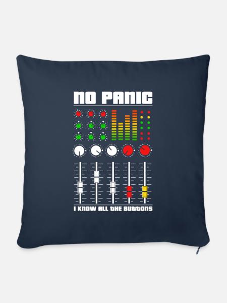 Audio-Mixing-Panik - Sofakissenbezug 45 x 45 cm - Navy