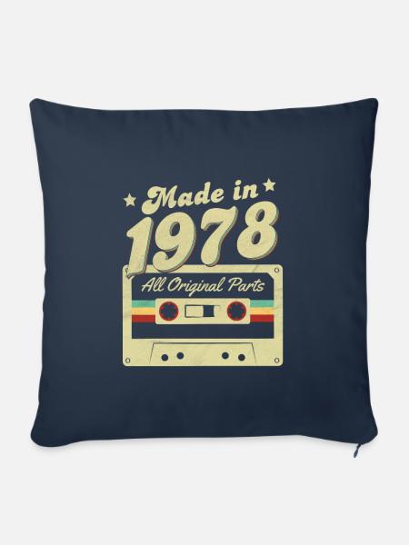 Made in 1978 - Sofakissenbezug 45 x 45 cm - Navy