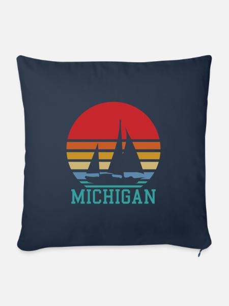 Michigan - Sofakissenbezug 45 x 45 cm - Navy