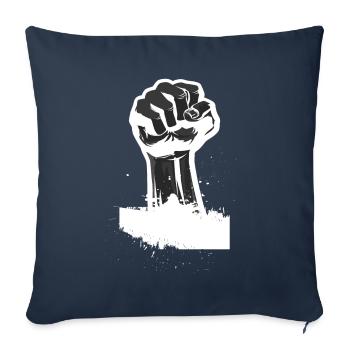 Revolution fist gift - Sofa pillowcase 17,3'' x 17,3'' (45 x 45 cm) - navy - Front