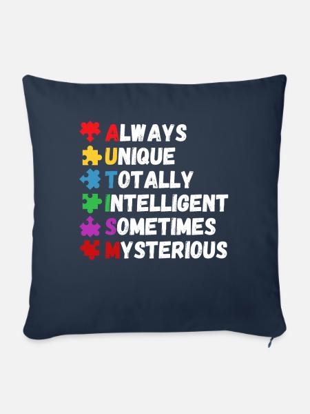 Autism Awareness - Sofakissenbezug 45 x 45 cm - Navy