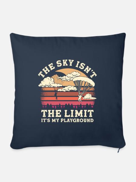 Paragliding Sky Limit - Sofakissenbezug 45 x 45 cm - Navy