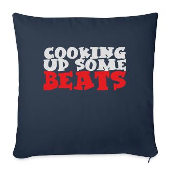 faire cuire des beats - Housse de coussin décorative 45 x 45 cm - bleu marine - Devant