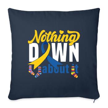 Chaussette De La Soupe De Down - Housse de coussin décorative 45 x 45 cm - bleu marine - Devant