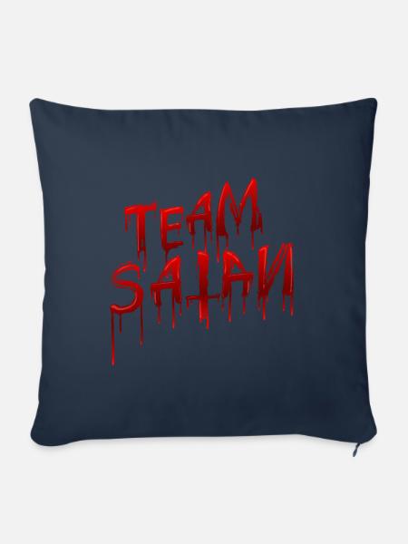 Team Satan - Sofakissenbezug 45 x 45 cm - Navy