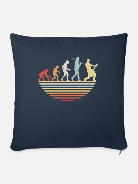 Bass Guitar Evolution - Sofakissenbezug 45 x 45 cm - Navy