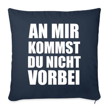 Abwehrspieler Fußballspieler Fußball Handball - Sofakissenbezug 45 x 45 cm - Navy - Vorne