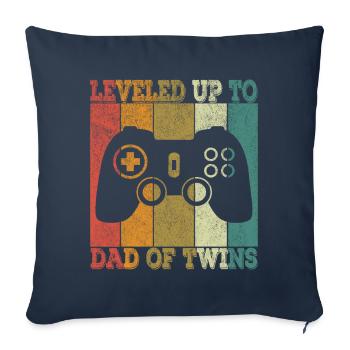 Future Dad of Twins Pregnancy Announcement 2021 - Sofakissenbezug 45 x 45 cm - Navy - Vorne