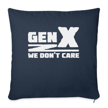 Generation X - We don't care - Sofa pillowcase 17,3'' x 17,3'' (45 x 45 cm) - navy - Front
