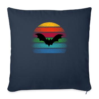 Bat Vampire Bats Animal Bat Night Spirit - Sofa pillowcase 17,3'' x 17,3'' (45 x 45 cm) - navy - Front