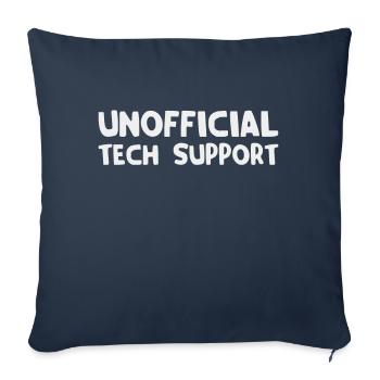 unofficial technical support - Sofa pillowcase 17,3'' x 17,3'' (45 x 45 cm) - navy - Front