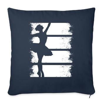 Ballett Tänzerin Ballerina Tanzen Vintage Retro - Sofakissenbezug 45 x 45 cm - Navy - Vorne