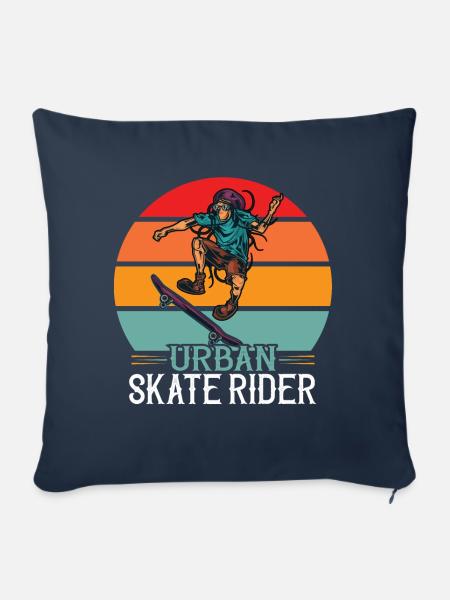 Skate Rider Urban - Pudebetræk 45 x 45 cm - marineblå