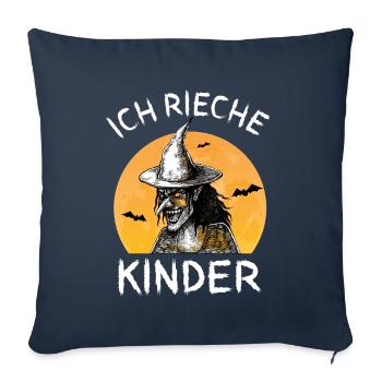 Ich Rieche Kinder Damen Hexe Kostüm für Mütter - Sofakissenbezug 45 x 45 cm - Navy - Vorne