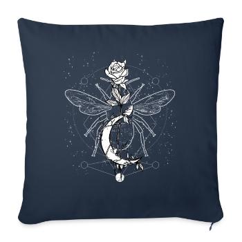Okkult Goth Grunge Gothic Punk Metal - Sofakissenbezug 45 x 45 cm - Navy - Vorne