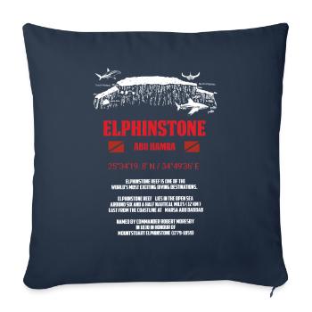 Egypte Red Sea Elphinstone Diving Gift - Housse de coussin décorative 45 x 45 cm - bleu marine - Devant