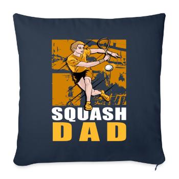 Squash Papa - Housse de coussin décorative 45 x 45 cm - bleu marine - Devant