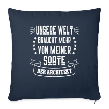 Architekt Architektur Innenarchitekt Architekten - Sofakissenbezug 45 x 45 cm - Navy - Vorne