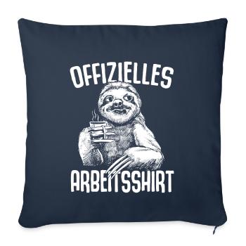 Offizielles Arbeitsshirt Lustiges Faultier Sloth - Sofakissenbezug 45 x 45 cm - Navy - Vorne