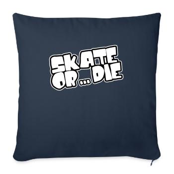 Skate or die - Skateboarding - Sofa pillowcase 17,3'' x 17,3'' (45 x 45 cm) - navy - Front