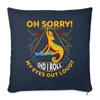 Oh désolé Ai-je roulé des yeux à haute voix? - Housse de coussin décorative 45 x 45 cm - bleu marine - Devant