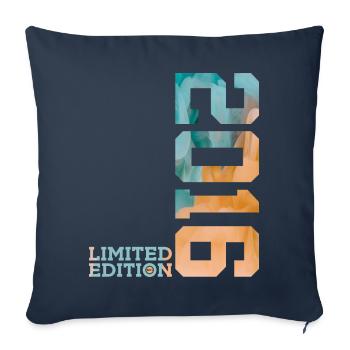 10E ÉDITION LIMITÉE DU 10E ANNIVERSAIRE 2016 - Housse de coussin décorative 45 x 45 cm - bleu marine - Devant