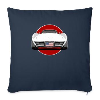Echtes amerikanisches Muscle-Car - Sofakissenbezug 45 x 45 cm - Navy - Vorne