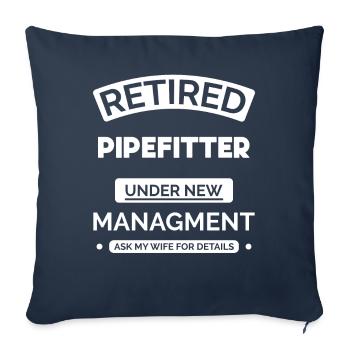 Retired locksmith - Sofa pillowcase 17,3'' x 17,3'' (45 x 45 cm) - navy - Front