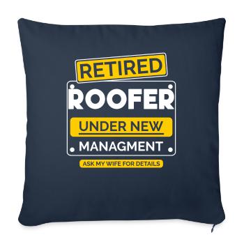 Roofer Retirement - Sofa pillowcase 17,3'' x 17,3'' (45 x 45 cm) - navy - Front