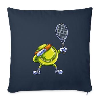 Tennis ball Tennis player Tennis court - Sofa pillowcase 17,3'' x 17,3'' (45 x 45 cm) - navy - Front