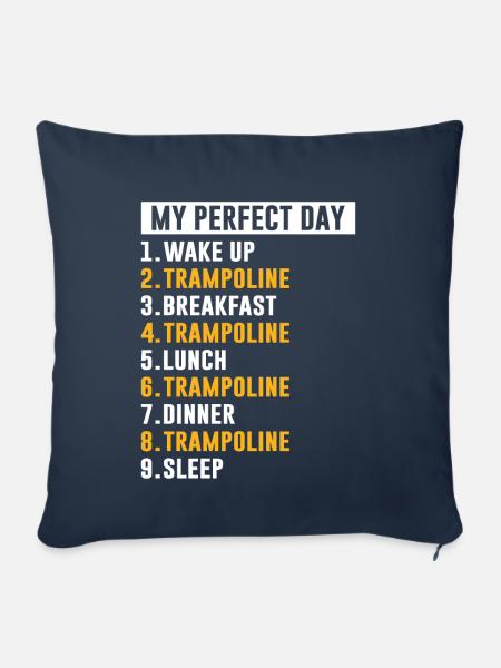 Trampolin - Sofakissenbezug 45 x 45 cm - Navy