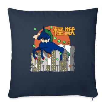 Riesenpferd Sonnenuntergang Japanisch - Sofakissenbezug 45 x 45 cm - Navy - Vorne