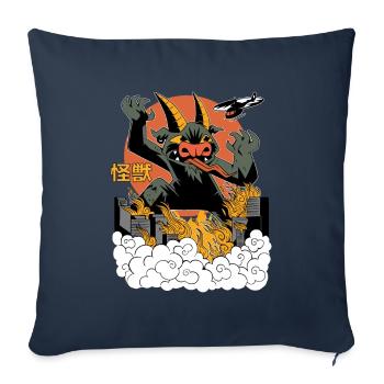 Giant Dragon Sunset Japanisch - Sofakissenbezug 45 x 45 cm - Navy - Vorne
