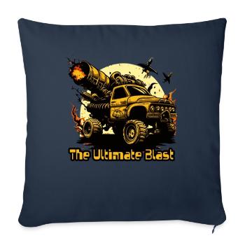 l’ultime Blast Monster Truck - Housse de coussin décorative 45 x 45 cm - bleu marine - Devant