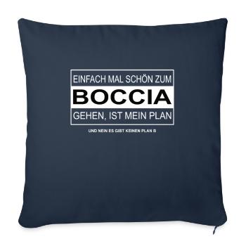 Einfach mal schön zum BOCCIA gehen - Sofakissenbezug 45 x 45 cm - Navy - Vorne