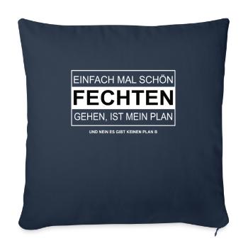 Einfach mal schön FECHTEN gehen - Sofakissenbezug 45 x 45 cm - Navy - Vorne