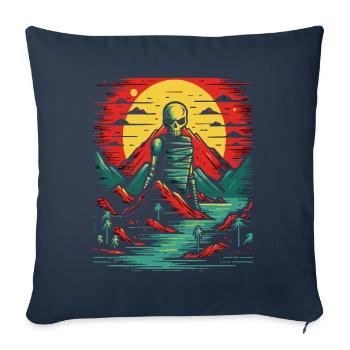 Nature : Mort errante dans la nature - Housse de coussin décorative 45 x 45 cm - bleu marine - Devant