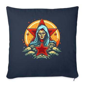 L’étoile et la diseuse de bonne aventure - Housse de coussin décorative 45 x 45 cm - bleu marine - Devant