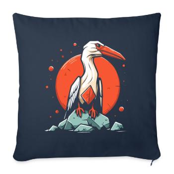 A Majestic Seabird Bird - Sofa pillowcase 17,3'' x 17,3'' (45 x 45 cm) - navy - Front
