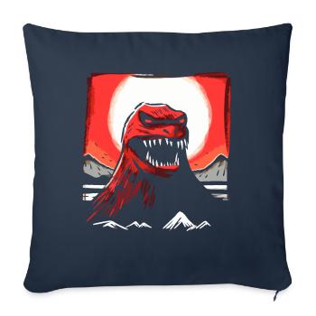 Red Sun Japan: Grunge Prince of Monsters - Sofa pillowcase 17,3'' x 17,3'' (45 x 45 cm) - navy - Front