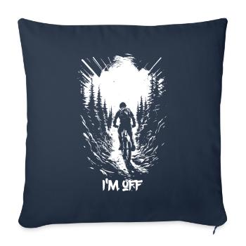 I'm out mountain biking - Sofa pillowcase 17,3'' x 17,3'' (45 x 45 cm) - navy - Front