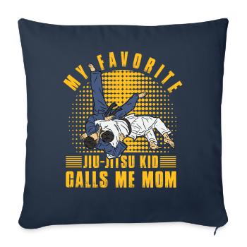 My favorite Jiu-Jitsu Kid calls me Mom - Sofakissenbezug 45 x 45 cm - Navy - Vorne