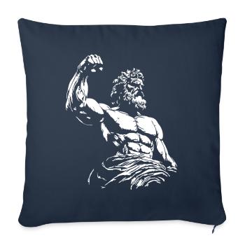 Kampf für Freiheit und griechische Götter - Sofakissenbezug 45 x 45 cm - Navy - Vorne