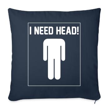 I need Head - Sofa pillowcase 17,3'' x 17,3'' (45 x 45 cm) - navy - Front