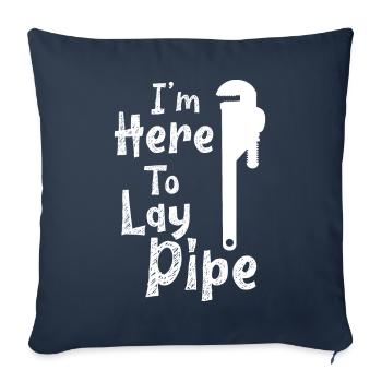 I'm here to lay Pipe Klempner - Sofakissenbezug 45 x 45 cm - Navy - Vorne